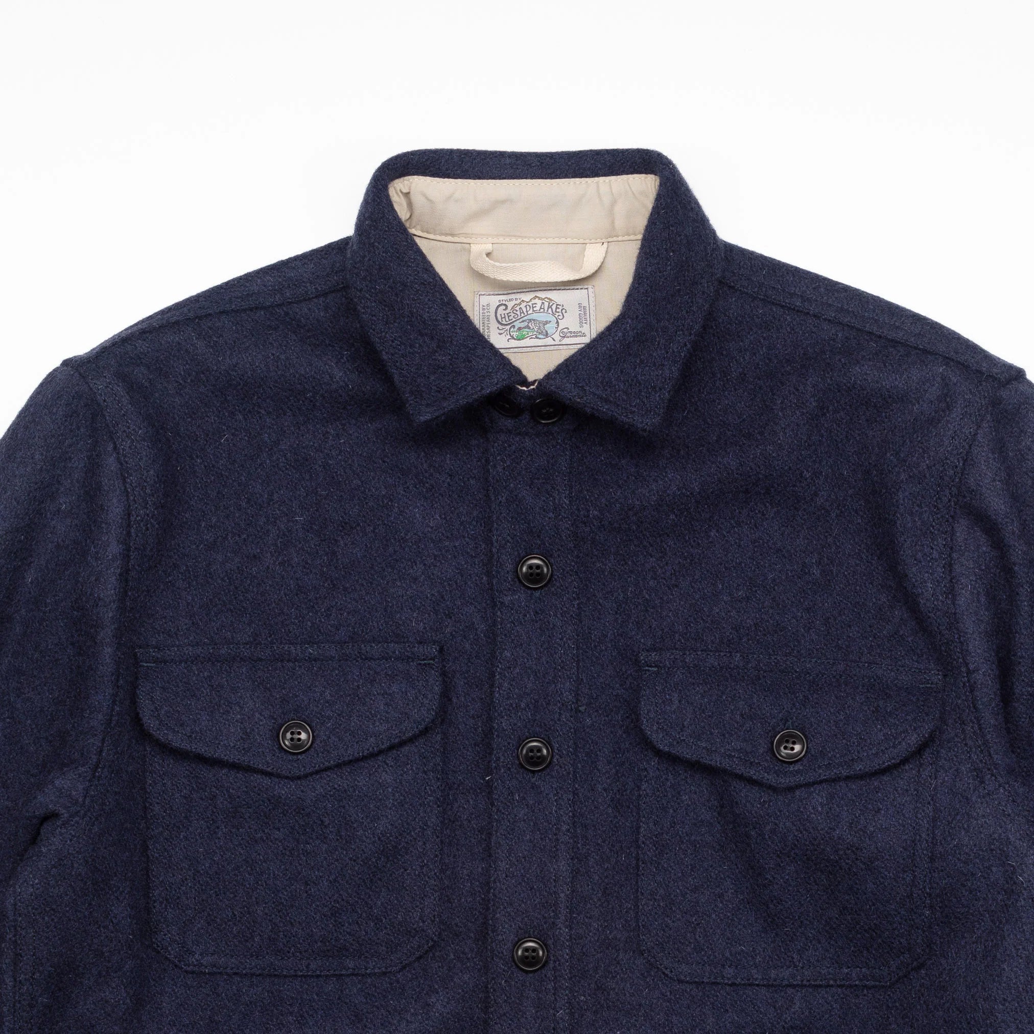 Outdoor Wool Shirt Jackson Hole Navy