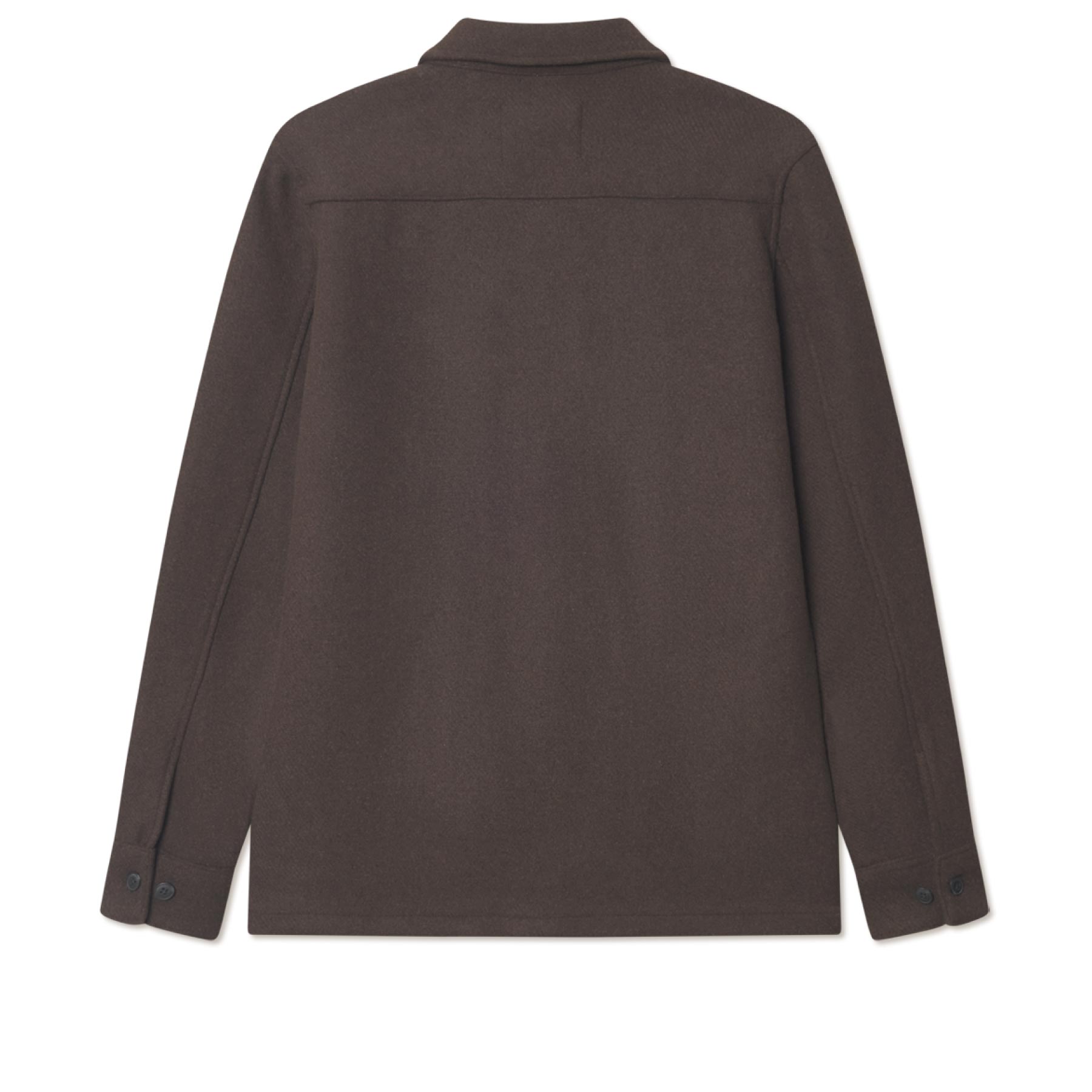 Jason Solid Wool Overshirt Delicioso