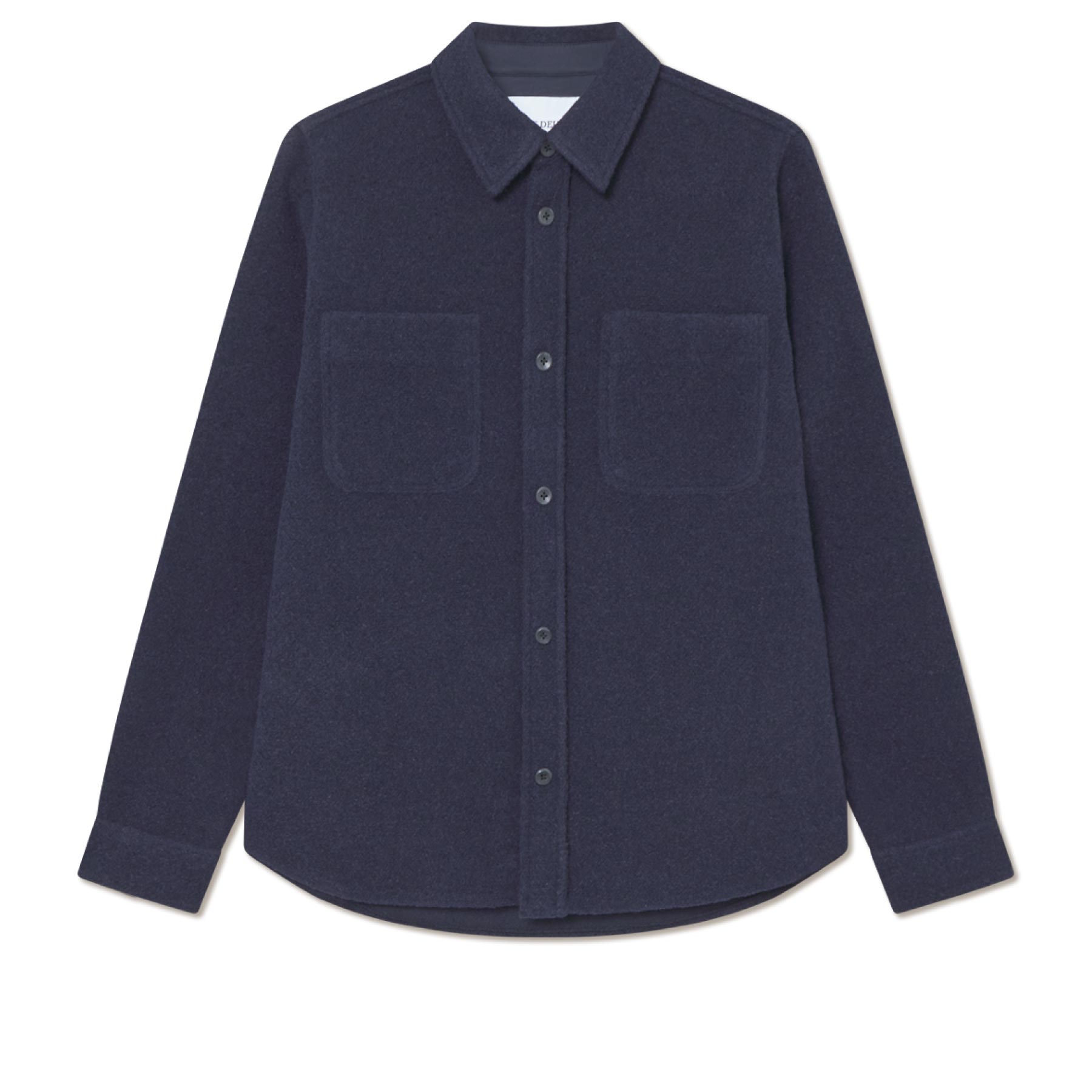 Lennon Bouclé Overshirt Dark Navy
