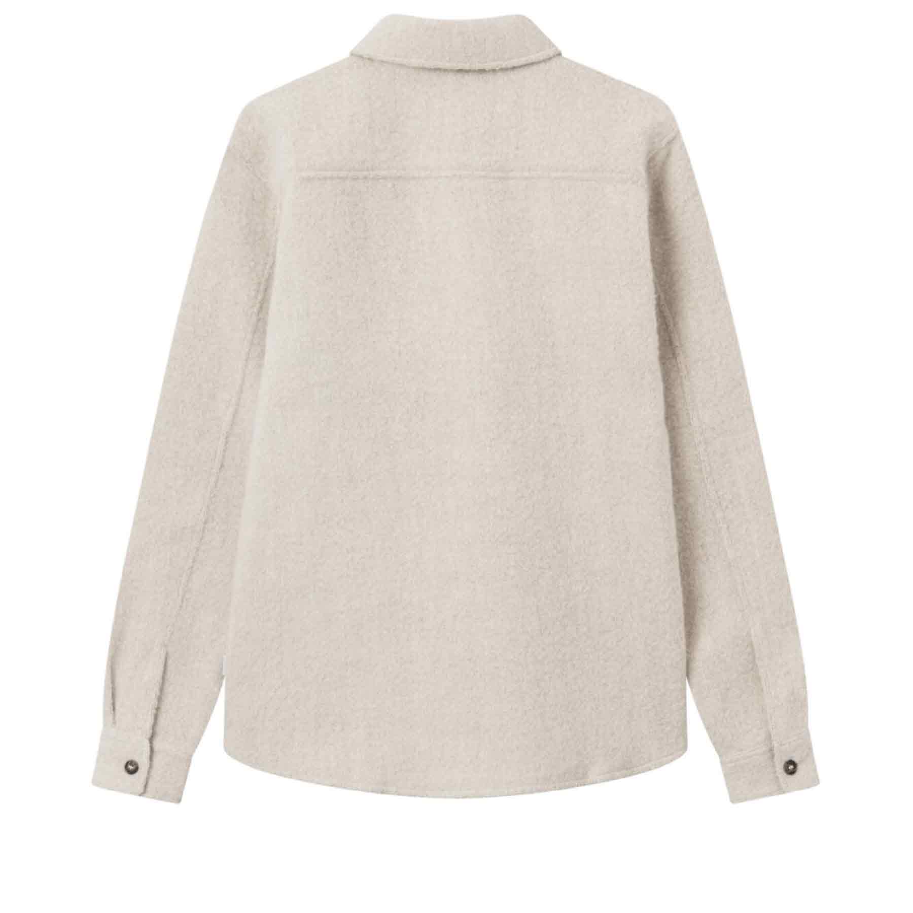 Lennon Bouclé Overshirt Ivory