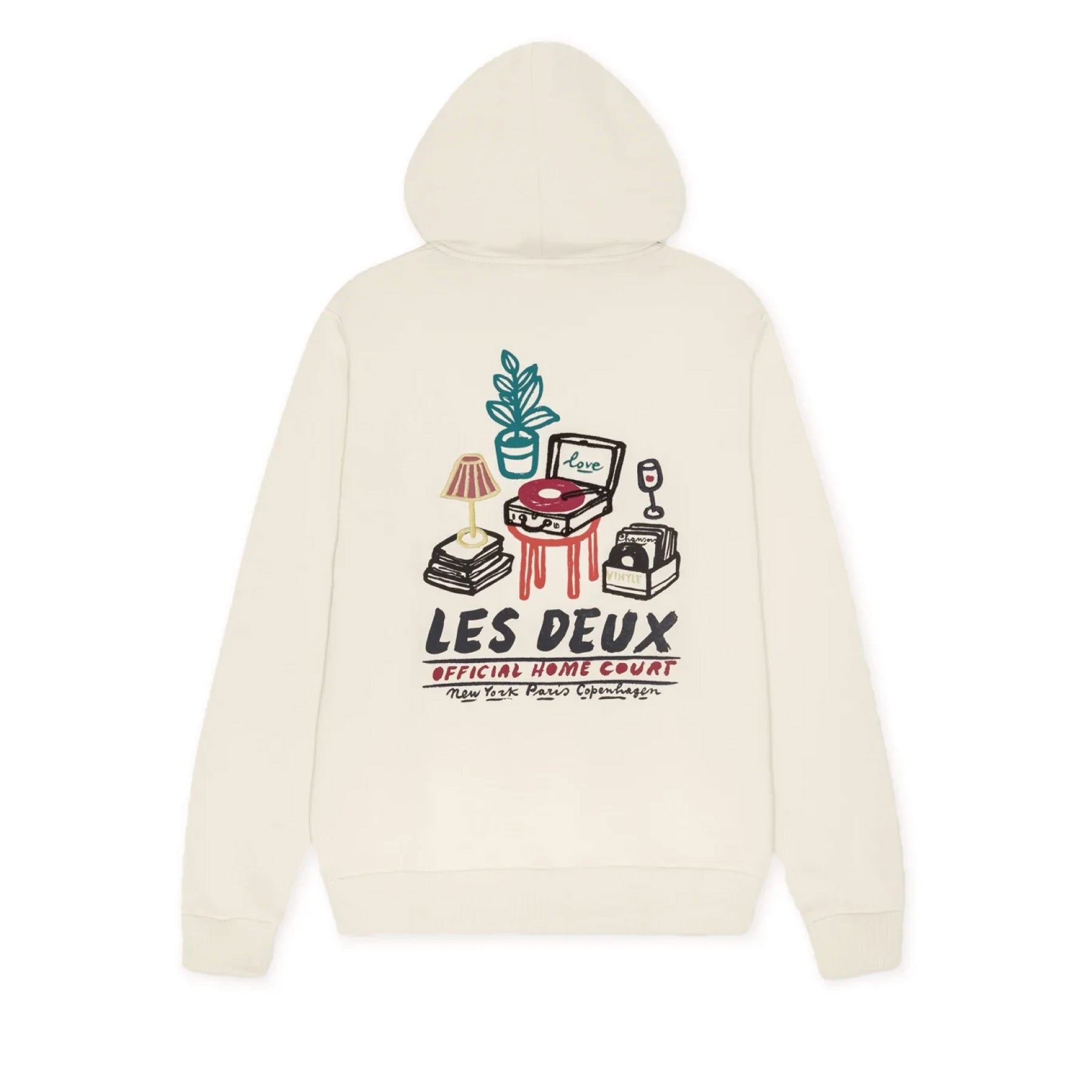 Record Hoodie Ivory