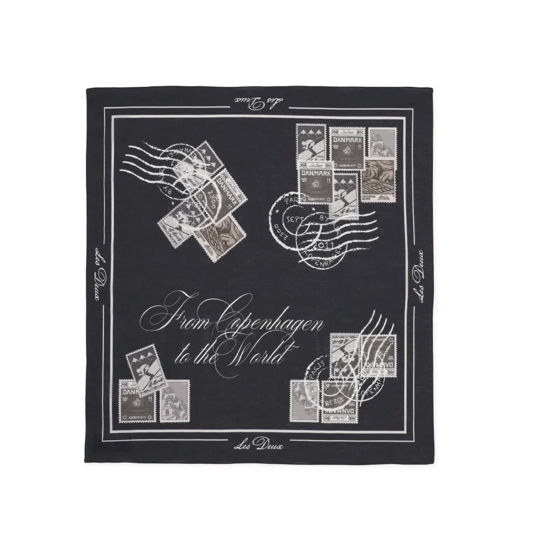 Stamp Neckerchief Black