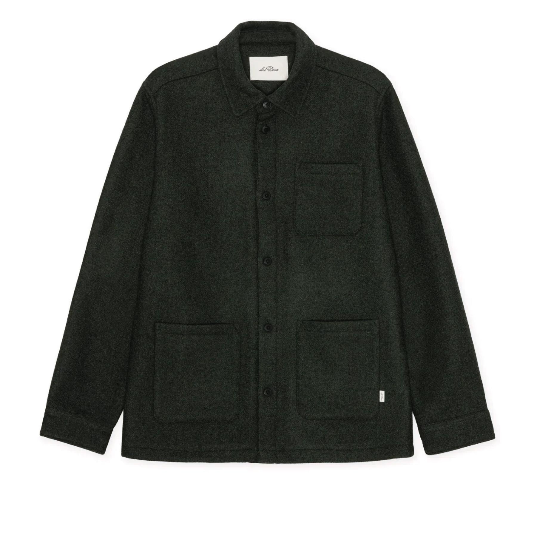 Wool Overshirt Rosin Green