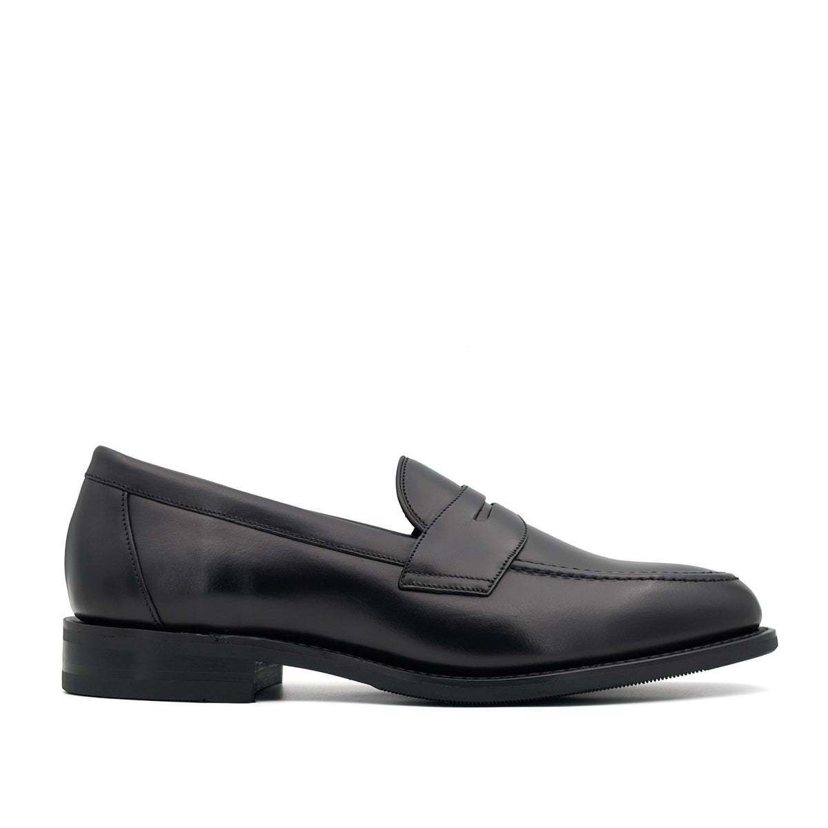Imperial Black Waxy Penny Loafer