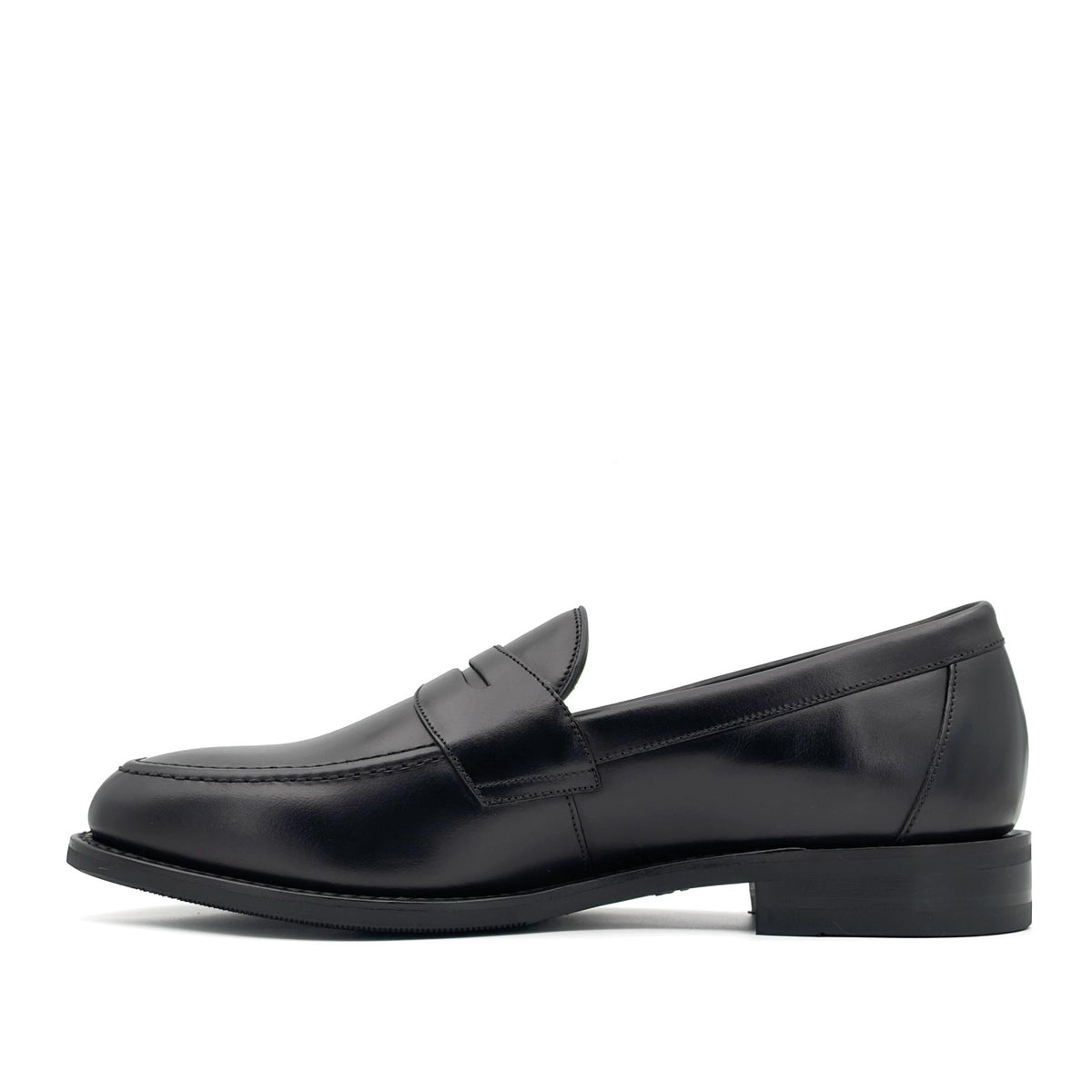 Imperial Black Waxy Penny Loafer
