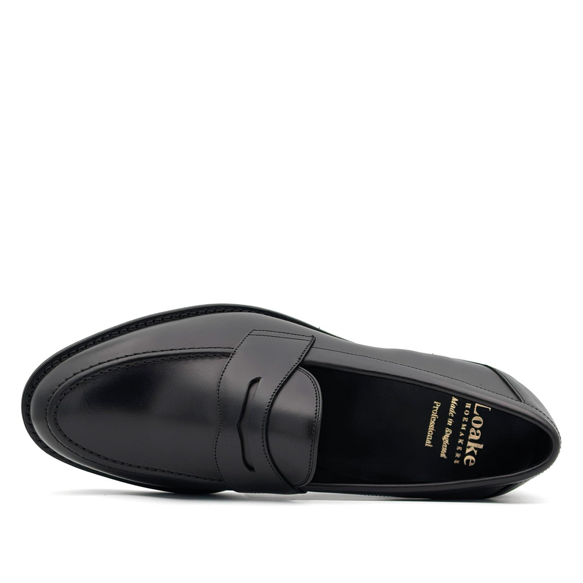 Imperial Black Waxy Penny Loafer