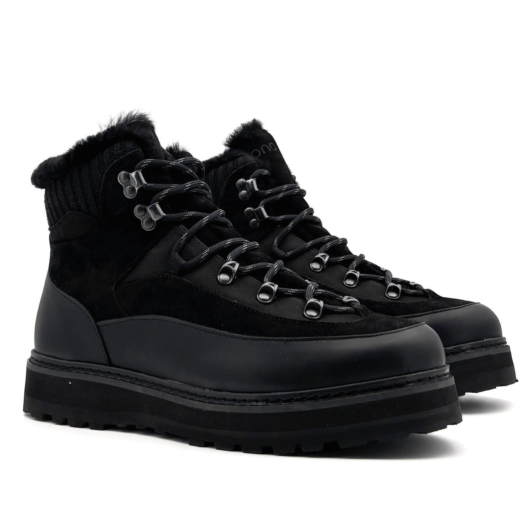 Tag Cap Leather Black Black M