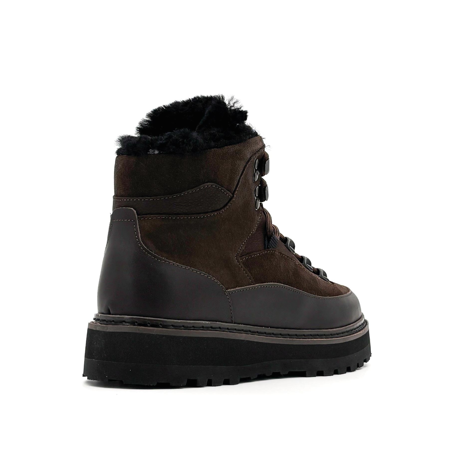 Tag Cap Leather Suede Black Brown W