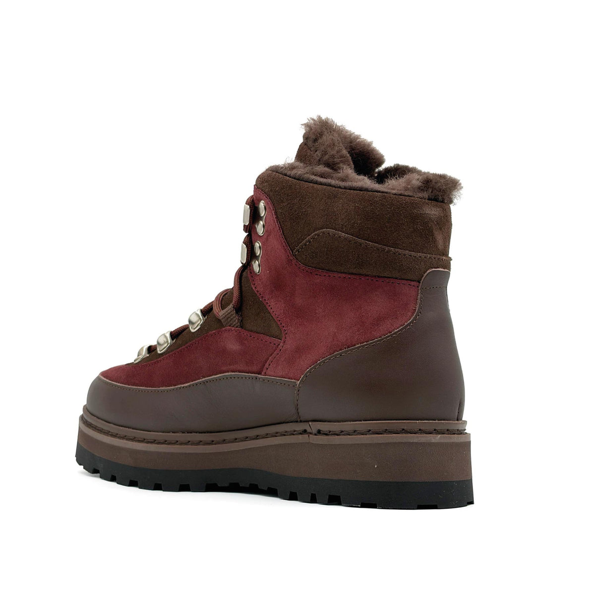 Tag Cap Leather Suede Choco Mulberry W