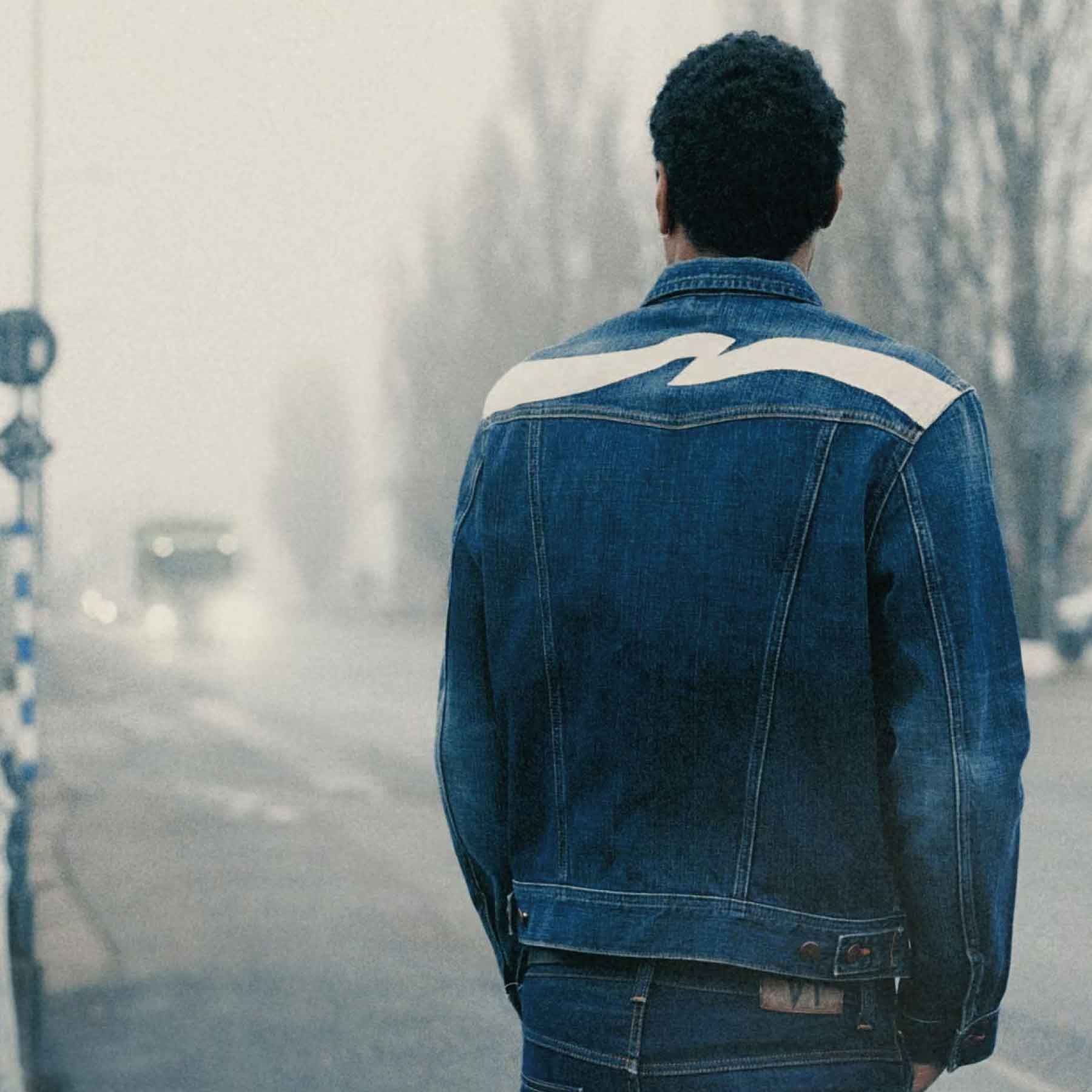 Conny Denim Jacket Big Wave Blue
