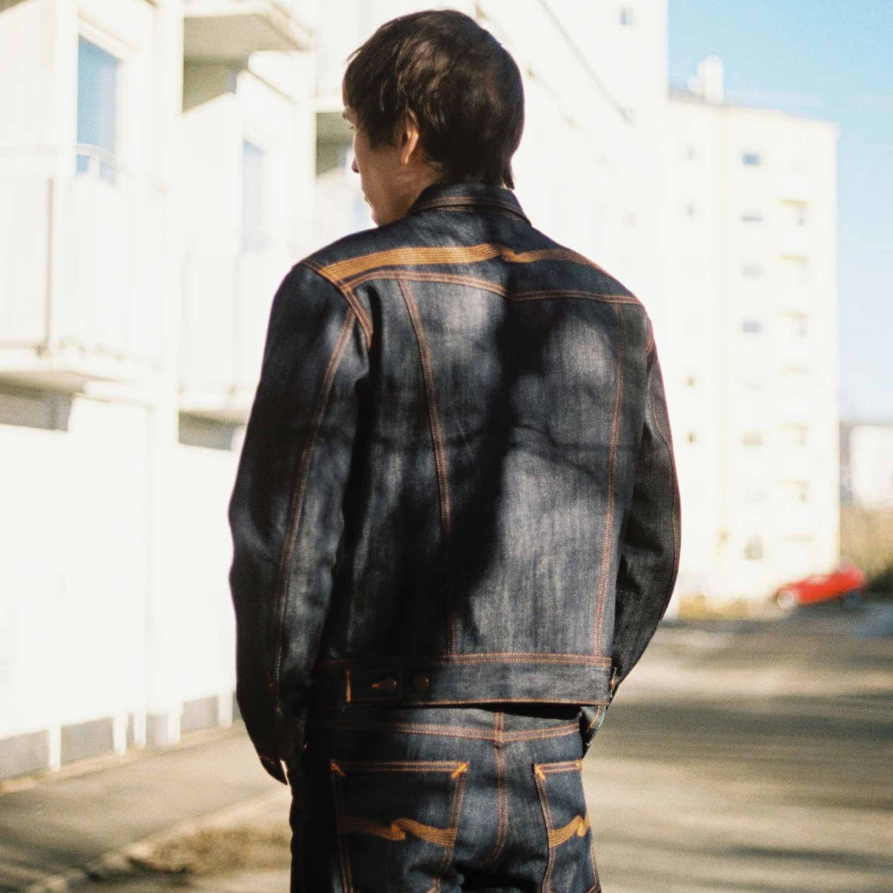 Conny Denim Jacket Dry Streaky Mid Blue