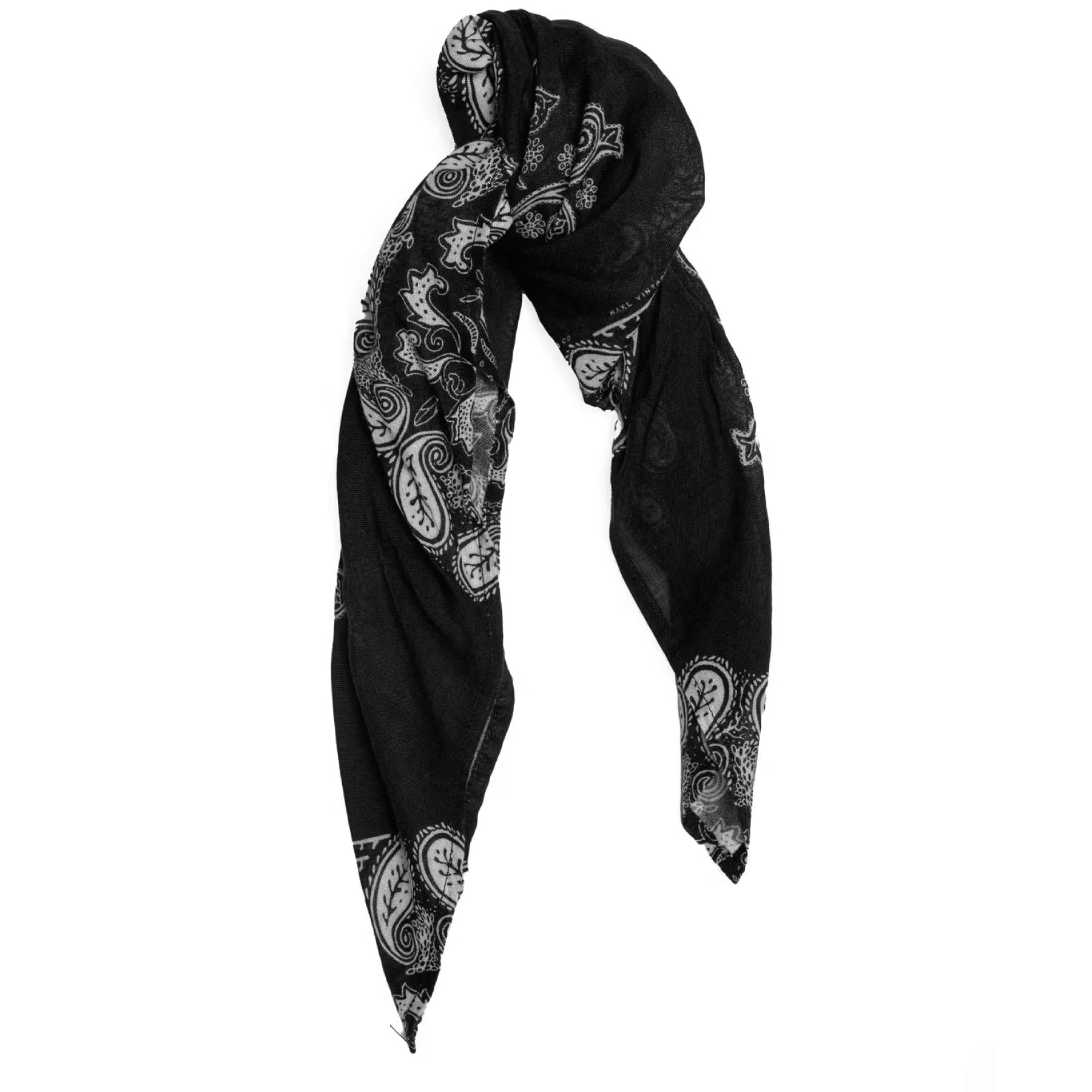 Ingrid Bandana Paisley Black