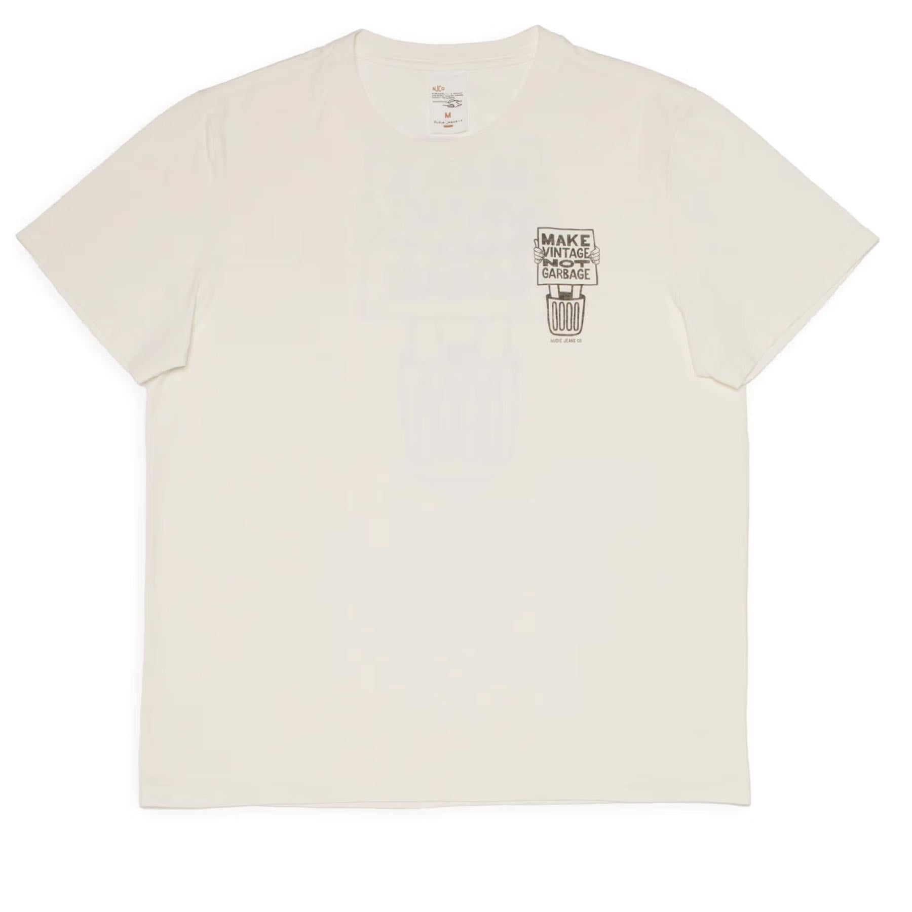 Roy Garbage T-Shirt Chalk White