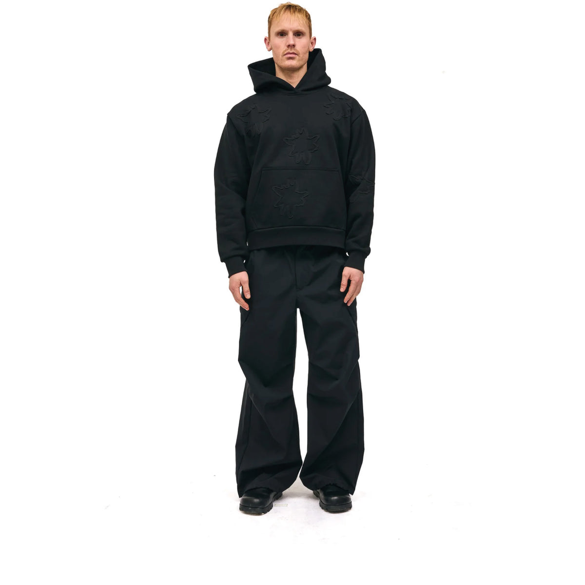 Palo Hoodie AOP Edelweiss Black