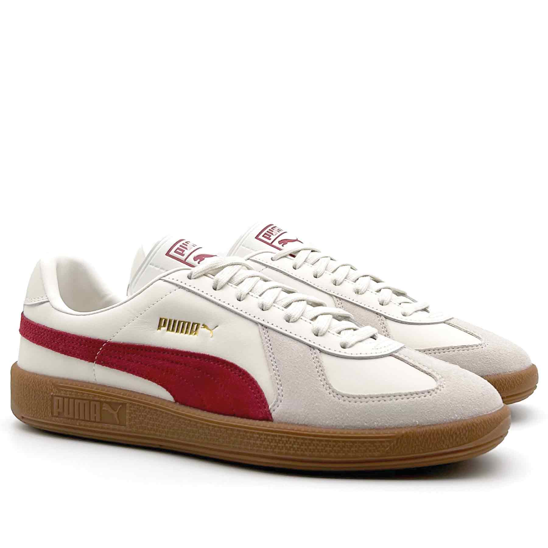 Army Trainer Warm White - Intense Red