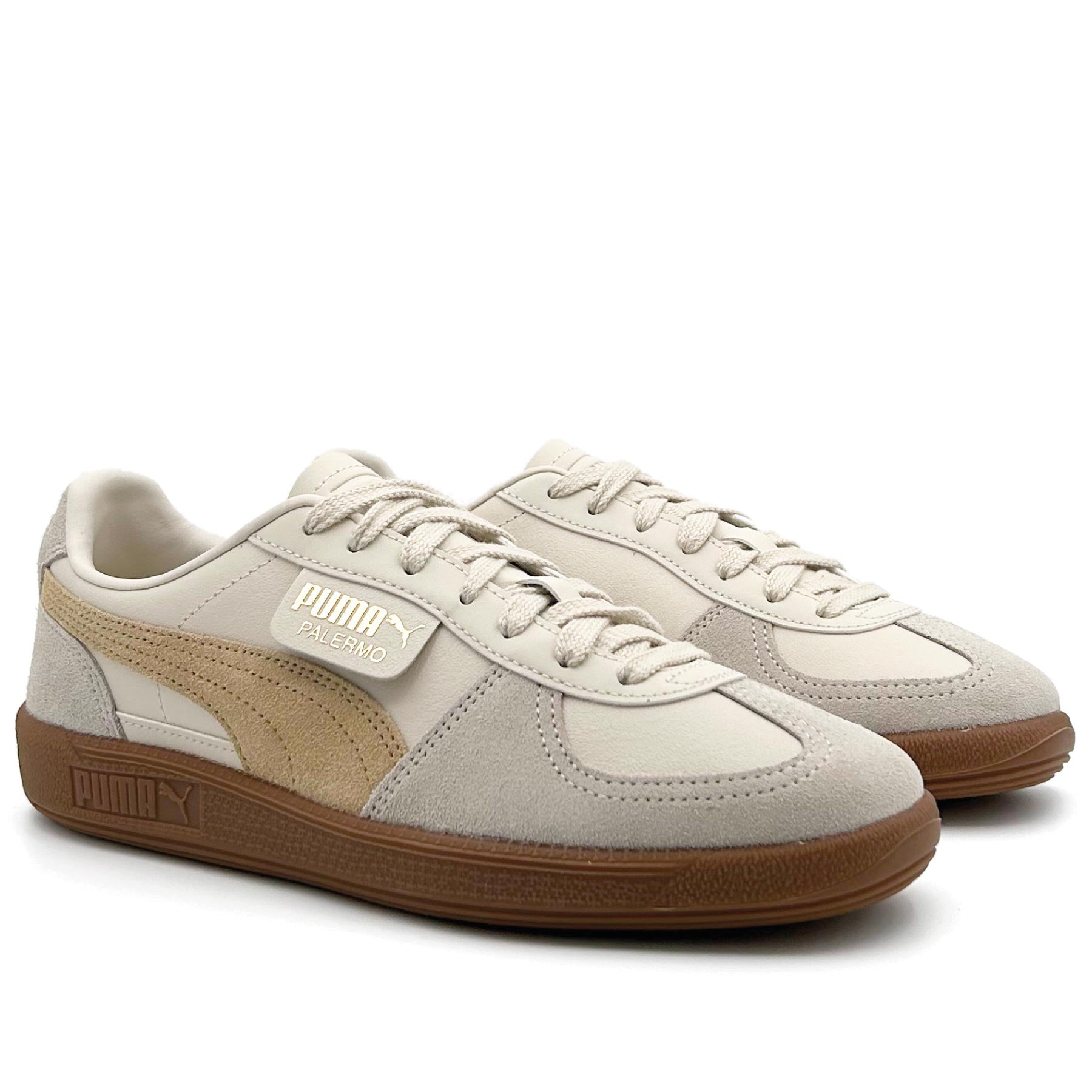 Palermo Leather Alpine Snow Desert Dust Gum