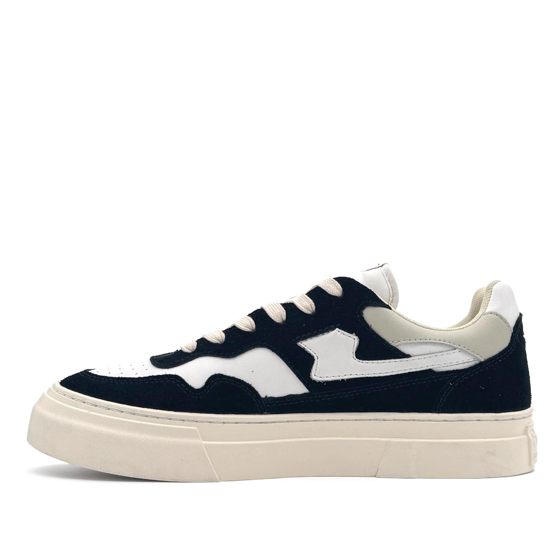 Pearl S-Strike Suede Leather Black White