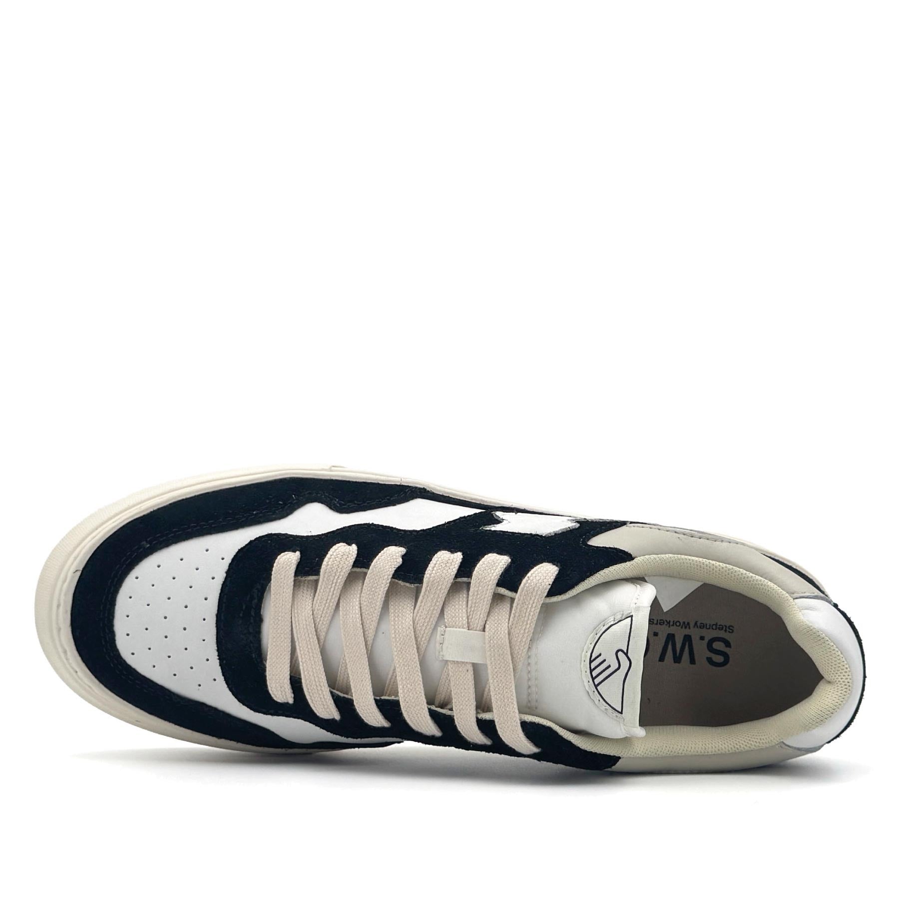 Pearl S-Strike Suede Leather Black White