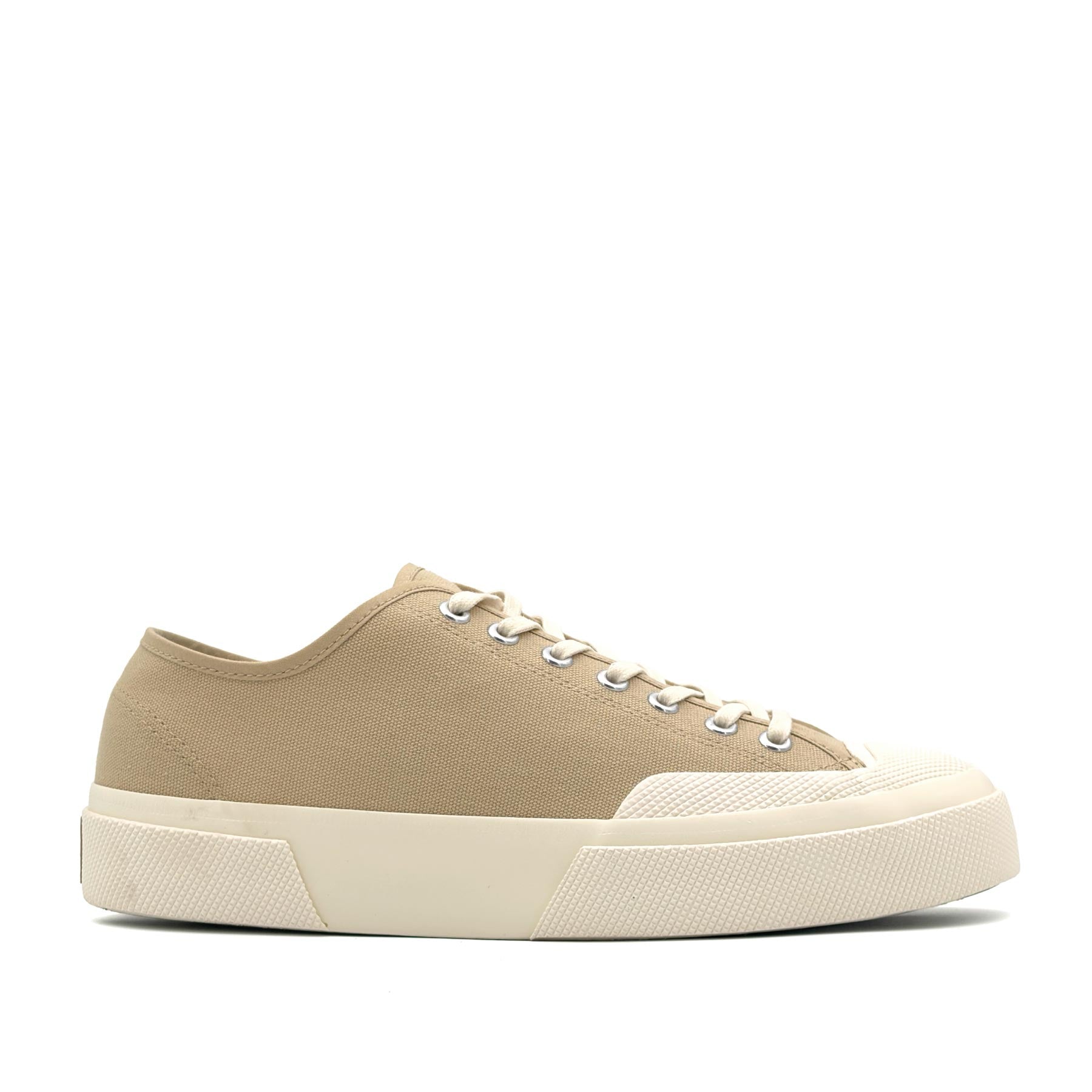 2432 Works Low Cut Cotton Canvas Beige Off White