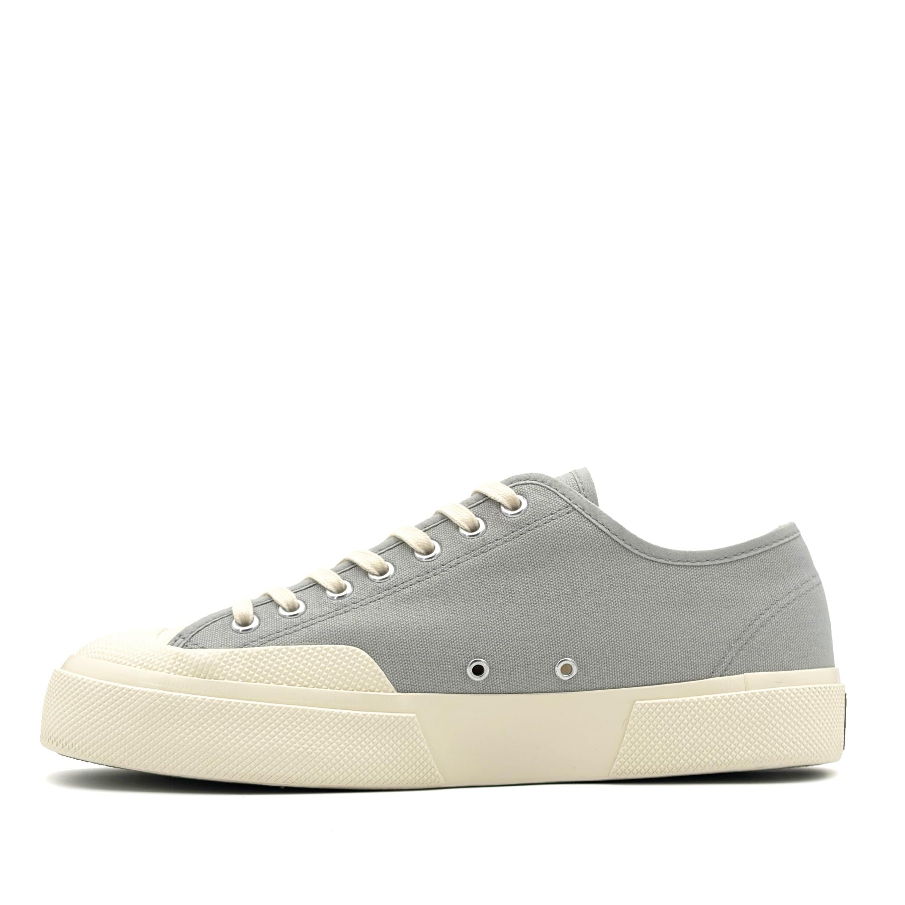 2432 Works Low Cut Cotton Canvas Dusty Grey Off White