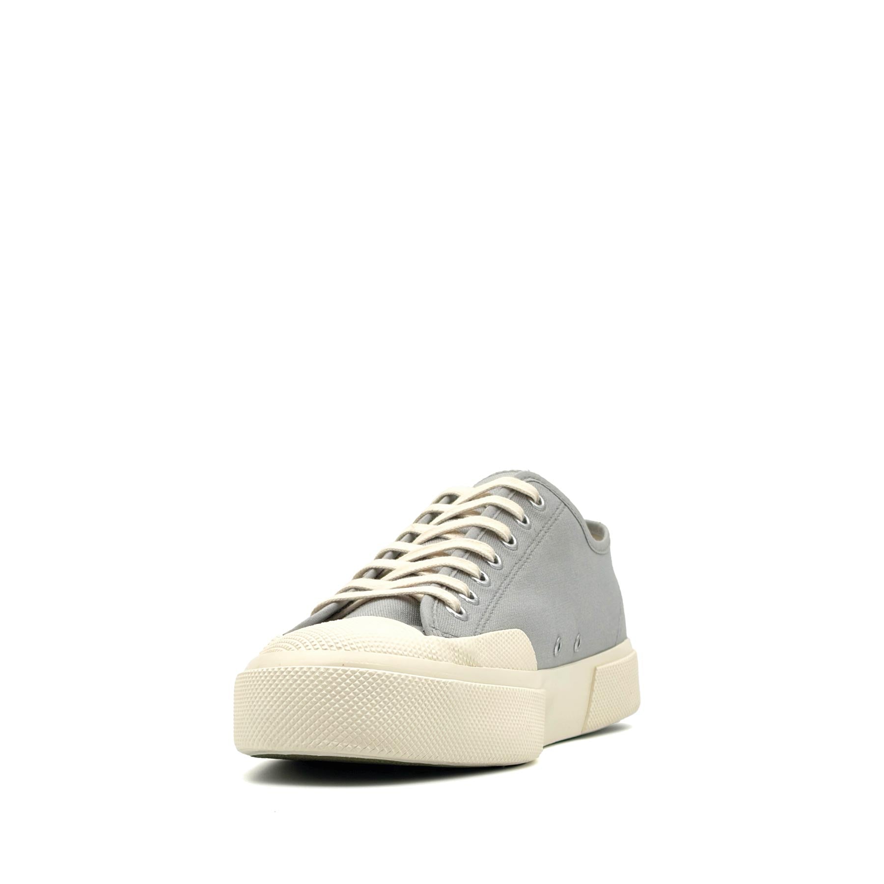2432 Works Low Cut Cotton Canvas Dusty Grey Off White